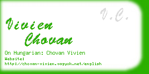 vivien chovan business card